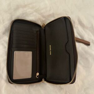 Michael Kors Brown Zip-Around Wallet
